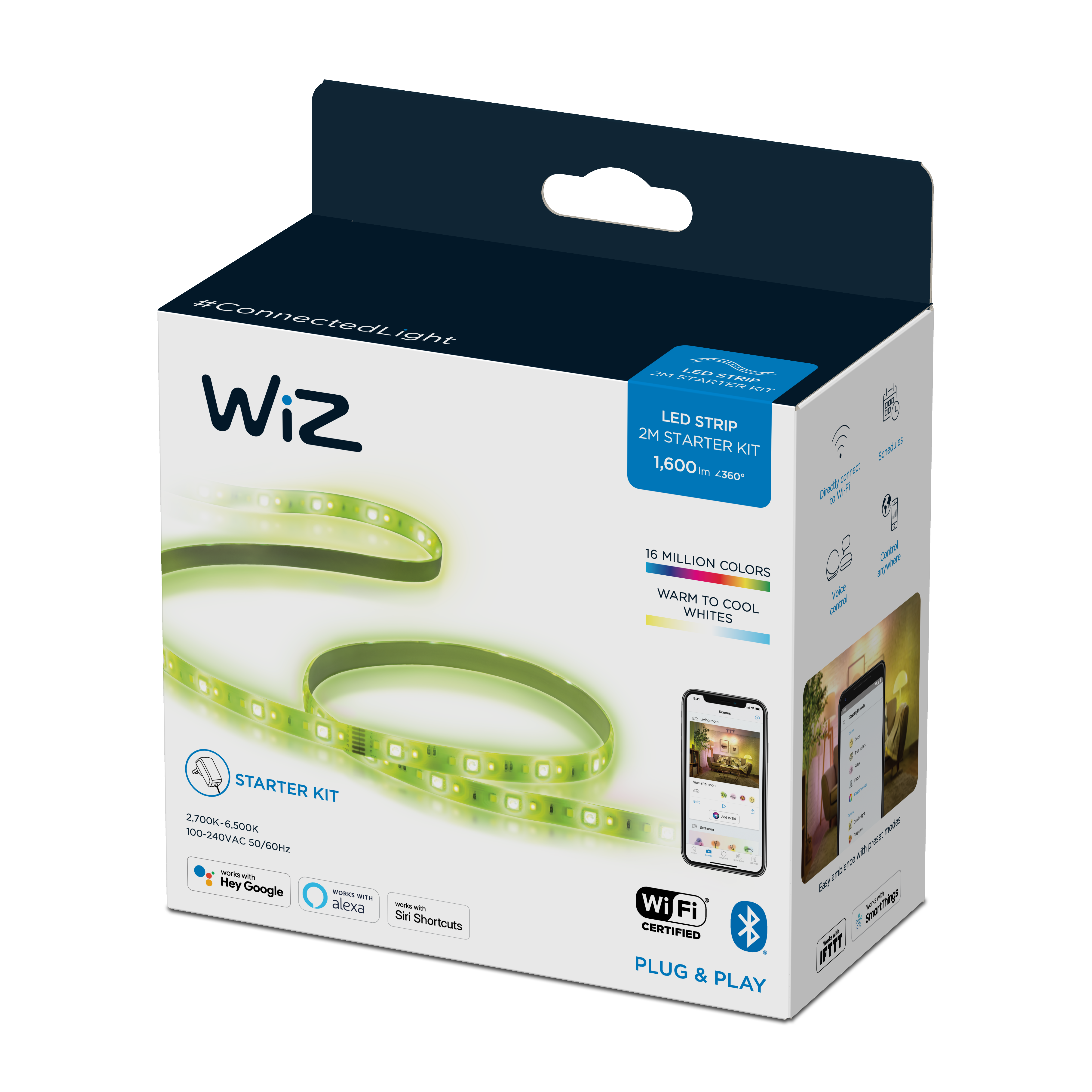 Oferte la Banda LED Wiz Connected Light, 20 W, 1600lm, multicolor, 2 m