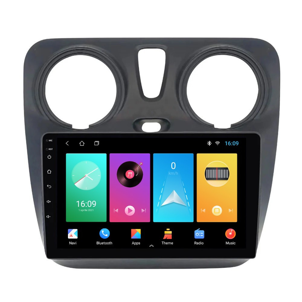 Oferte la Navigatie dedicata cu Android Dacia Lodgy dupa 2012, 2GB RAM, Radio GPS Dual Zone, Display HD IPS 9" Touchscreen, Internet Wi-Fi, Bluetooth, MirrorLink, USB
