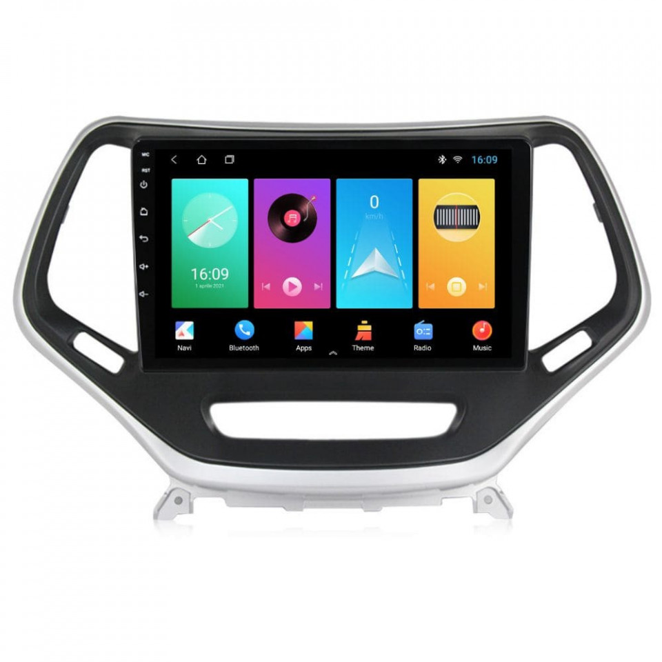 Oferte la Navigatie dedicata cu Android Jeep Cherokee V 2014 - 2019, 2GB RAM, Radio GPS Dual Zone, Display HD IPS 10" Touchscreen, Internet Wi-Fi, Bluetooth, MirrorLink, USB