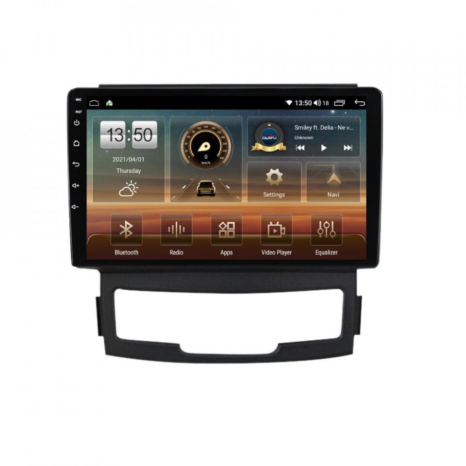 Oferte la Navigatie dedicata cu Android Ssangyong Korando 2010 - 2013, 4GB RAM, Radio GPS Dual Zone, Display HD QLED 9" Touchscreen, Internet Wi-Fi si slot SIM 4G, Bluetooth, MirrorLink, USB