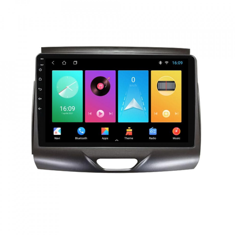 Oferte la Navigatie dedicata cu Android Ford Ranger dupa 2015 cu navigatie originala, 1GB RAM, Radio GPS Dual Zone, Display HD IPS 9" Touchscreen, Internet Wi-Fi, Bluetooth, MirrorLink, USB