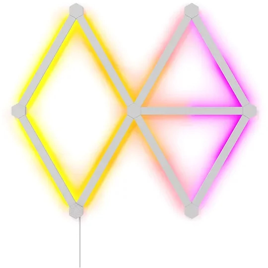 Oferte la Kit 9 panouri luminoase Nanoleaf Lines Starter Kit, Wi-Fi, Senzor muzica, Control vocal