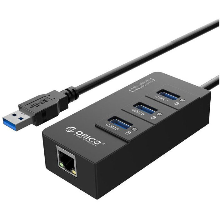 Oferte la Placa retea HR01-U3 PRO Gigabit cu HUB USB 3.0 Black