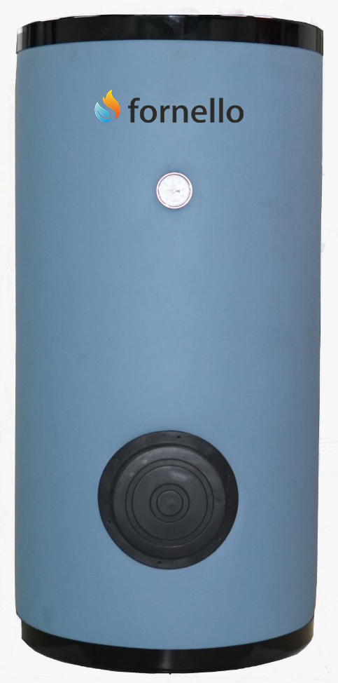 Oferte la Boiler pentru pompa de caldura cu serpentina marita FORNELLO SOL HP 200 LT 1S montaj pe sol izolatie termica manta de protectie  flansa de vizitare