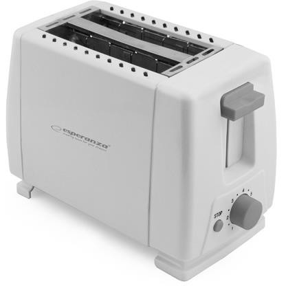 Oferte la Prajitor de paine EKT001 700 W doua felii 7 trepte putere buton stop Alb