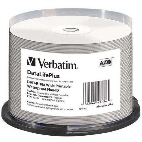 Oferte la DVD-R printabil Verbatim 50 bucati, 16x, 4.7GB