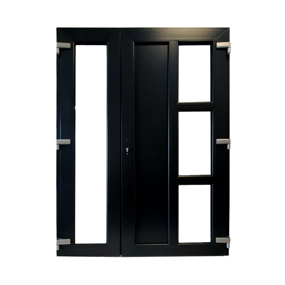 Oferte la Usa PVC pentru intrare, gri antracit, 120 x 205 cm, dreapta