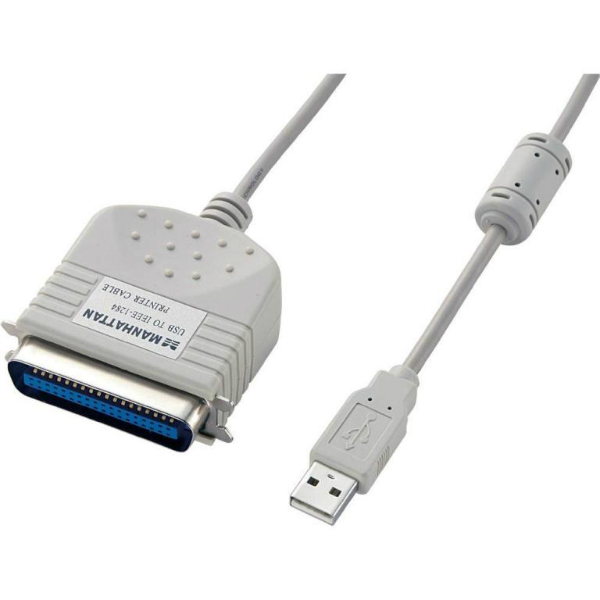 Cablu PC; USB 2.0 M la CENTRONICS (36 pini) M; 1.8m