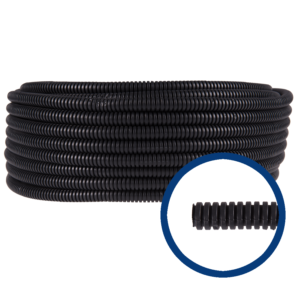 Oferte la Tub flexibil din PVC Total Plast, negru, 20 mm x 50 m