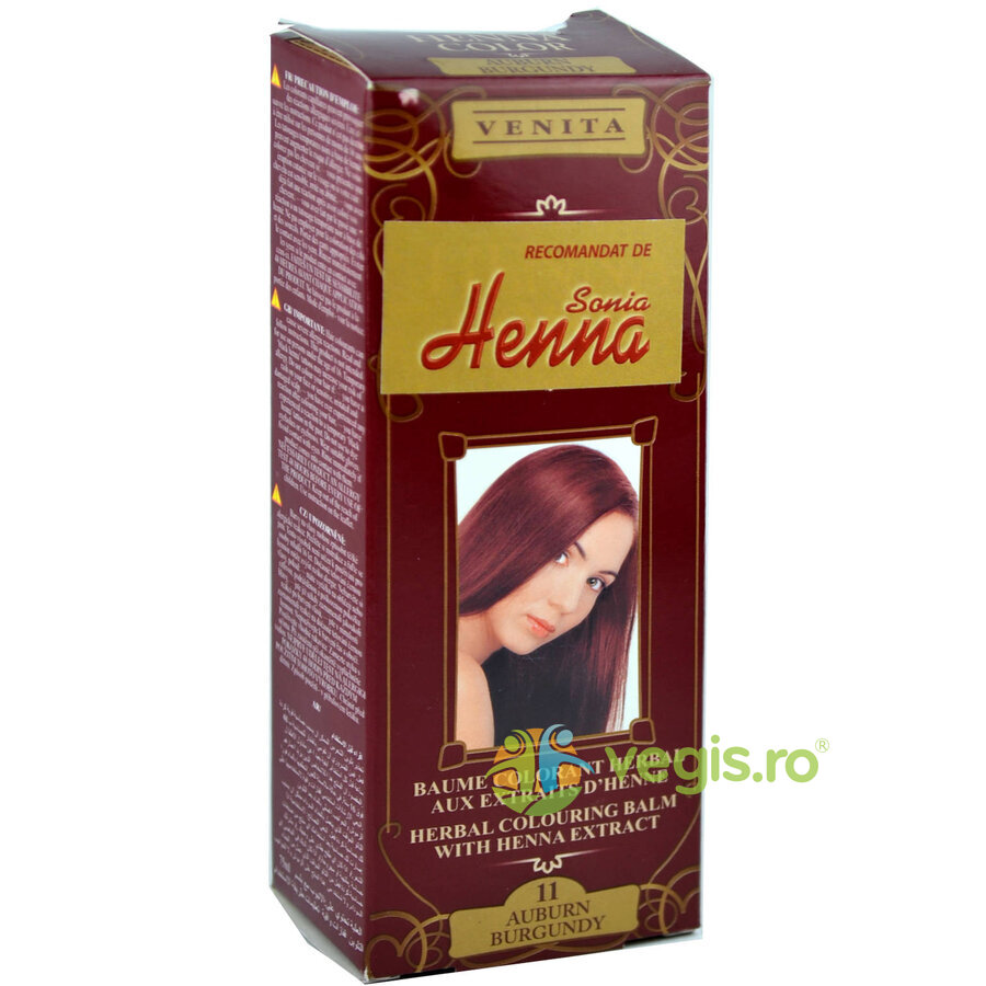 Oferte la Balsam Colorant pentru Par cu Henna Nr. 11 - Rosu Burgundy 75ml