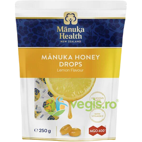 Oferte la Bomboane cu Miere de Manuka MGO™ 400+ si Lamaie 250g