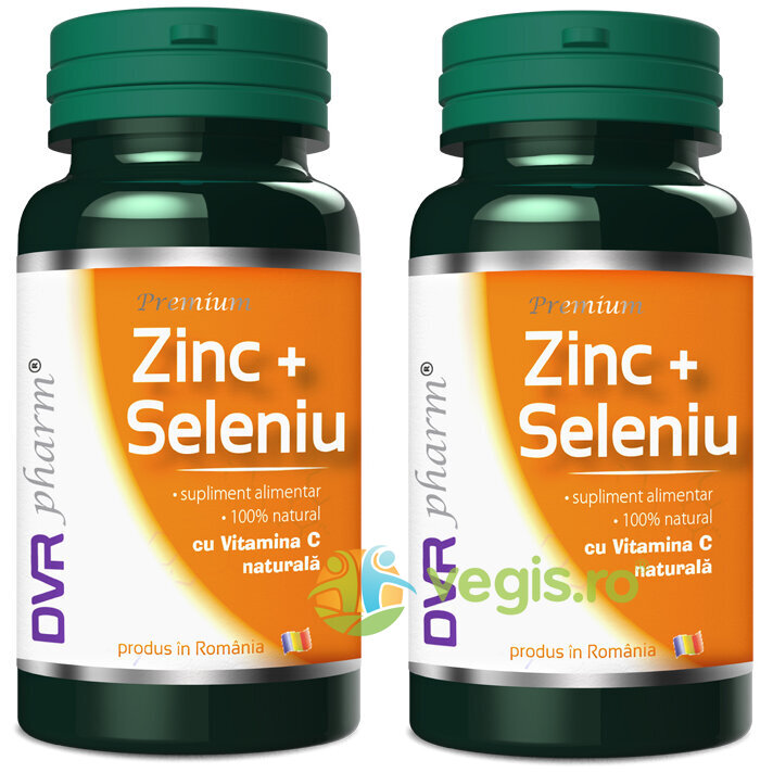 Oferte la Zinc Seleniu cu Vitamina C Naturala 60cps+60cps