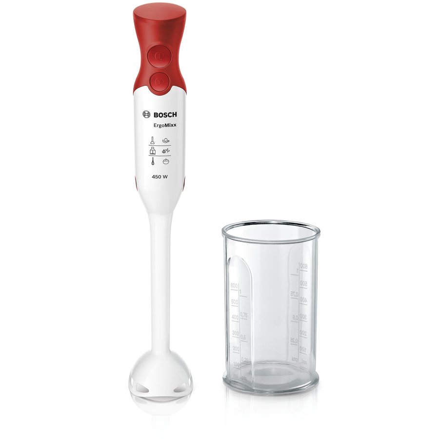 Oferte la Blender MSM6401 0.7 litri 1 Viteza 450W Alb/Rosu
