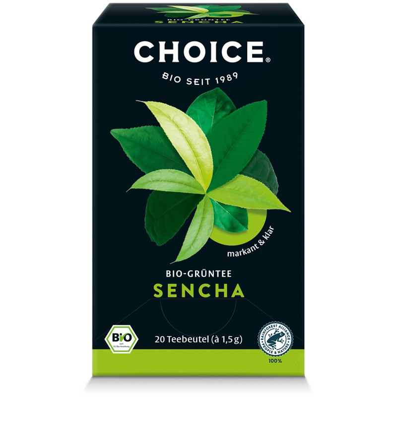 Oferte la Ceai verde bio Sencha, 20 pliculete a 1.5g / 30.0g Choice®