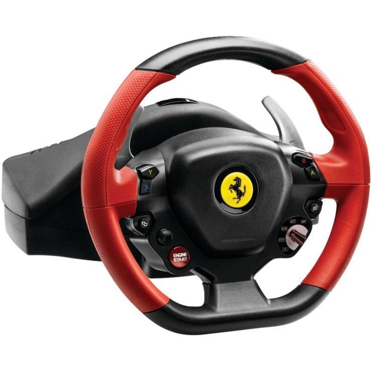 Oferte la Volan gaming 4460105  Ferrari 458 Spider Xbox One Negru/Rosu