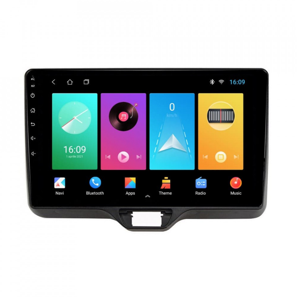 Oferte la Navigatie dedicata cu Android Toyota Yaris P21 dupa 2020, 1GB RAM, Radio GPS Dual Zone, Display HD IPS 10" Touchscreen, Internet Wi-Fi, Bluetooth, MirrorLink, USB