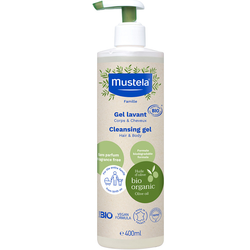 Oferte la Gel de curatare Eco pentru par si corp Mustela, 400 ml