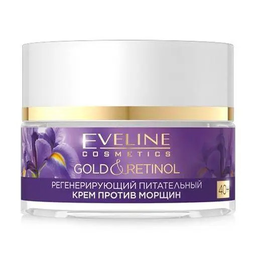 Oferte la Crema antirid regeneratoare nutritiva Eveline Cosmetics Gold And Retinol 40 +, 50 ml