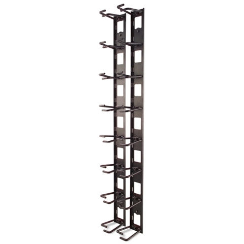 Oferte la Organizator cabluri AR8442 Vertical 0U 8 inele set 2 bucati Black