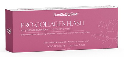 Oferte la Fiole cu acid hialuronic natural, Pro-collagen Flash, antiaging, 7 x 1.5ml Esentialaroms