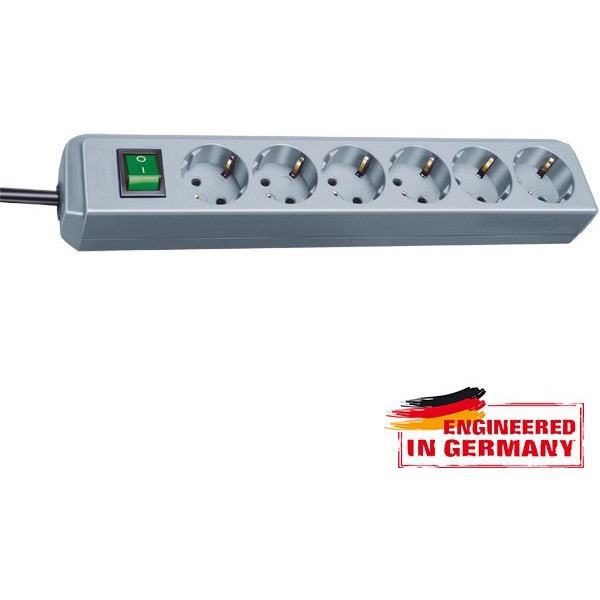 Oferte la Prelungitor cu intrerupator 149909 Eco-Line 6 prize 1.5m gri