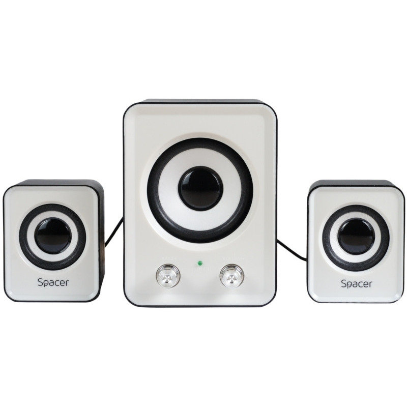 Oferte la Boxe Desktop SPB-807 2.1 cu Subwoofer Putere 11W Alb/Negru