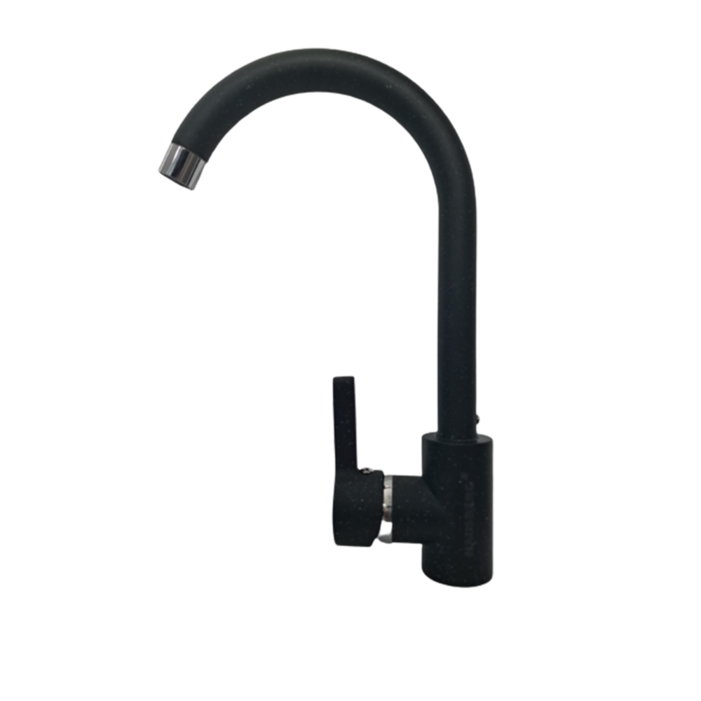 Oferte la Baterie inalta pentru bucatarie Grafit, monocomanda, alama, 35 mm, negru