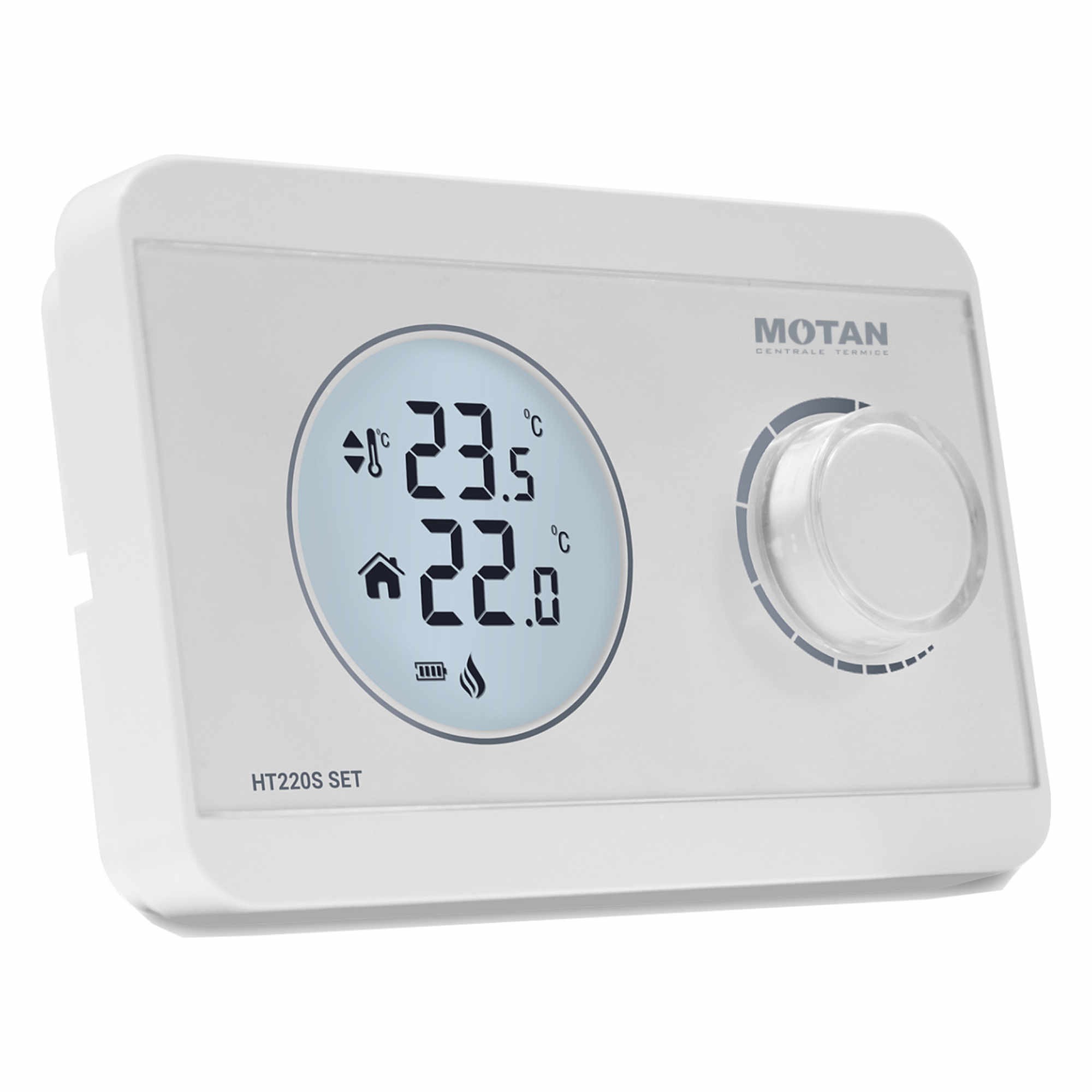 Termostat de ambient pentru centrala wireless Motan HT 220S SET neprogramabil