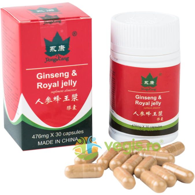 Oferte la Ginseng + Royal Jelly 476mg 30cps