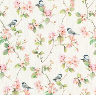 Oferte la Tapet superlavabil  Rasch  model floral cu pasari  cod 970708