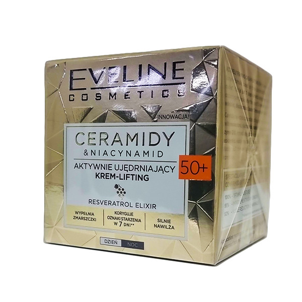 Oferte la Cremă lifting pentru intinerire Eveline Cosmetics Ceramide si Niacinamide 50+, 50 ml