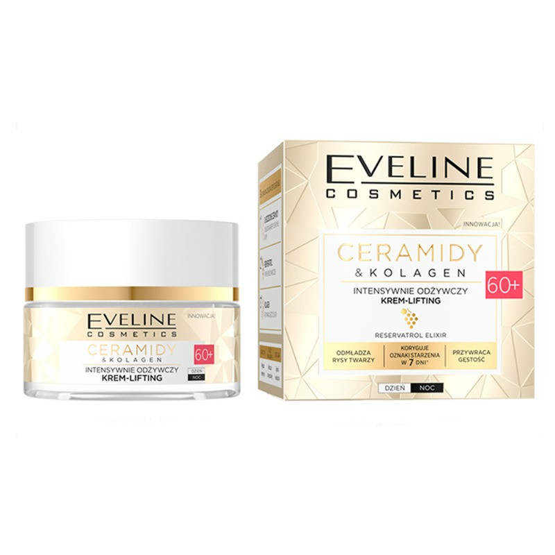 Oferte la Cremă lifting pentru intinerire Eveline Cosmetics Ceramide si Colagen 60+, 50 ml
