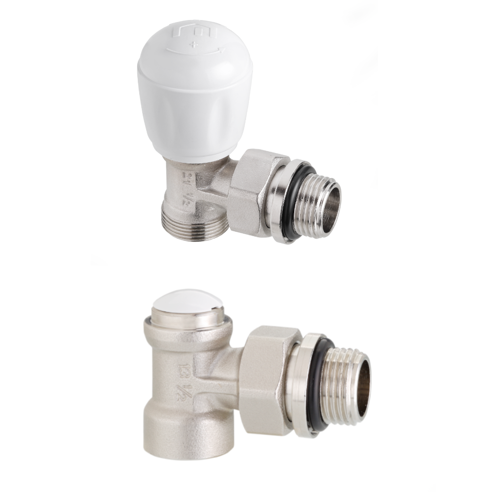 Oferte la  Set robineti de colt tur - retur pentru radiator Purmo, alama, 1/2