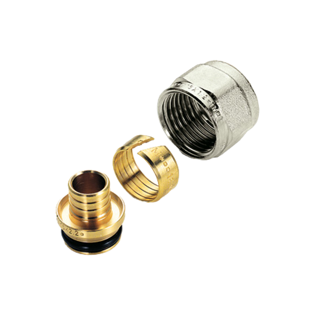 Oferte la Adaptor nichelat Tiemme, pex, alama, galben, 16-2x1/2 mm