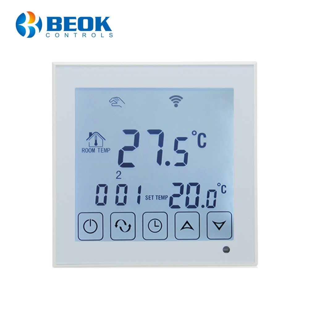 Oferte la Termostat Wi-Fi pentru incalzirea electrica in pardoseala BeOk TDS23WIFI-EP, Tuya