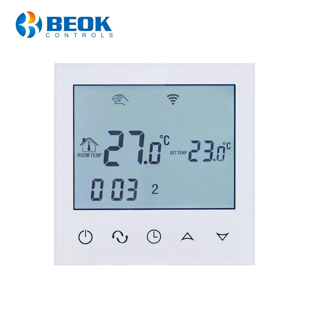Oferte la Termostat Wi-Fi pentru incalzirea electrica in pardoseala, Aplicatia mobila Smart Life, BeOk TDS21WiFi-Ep