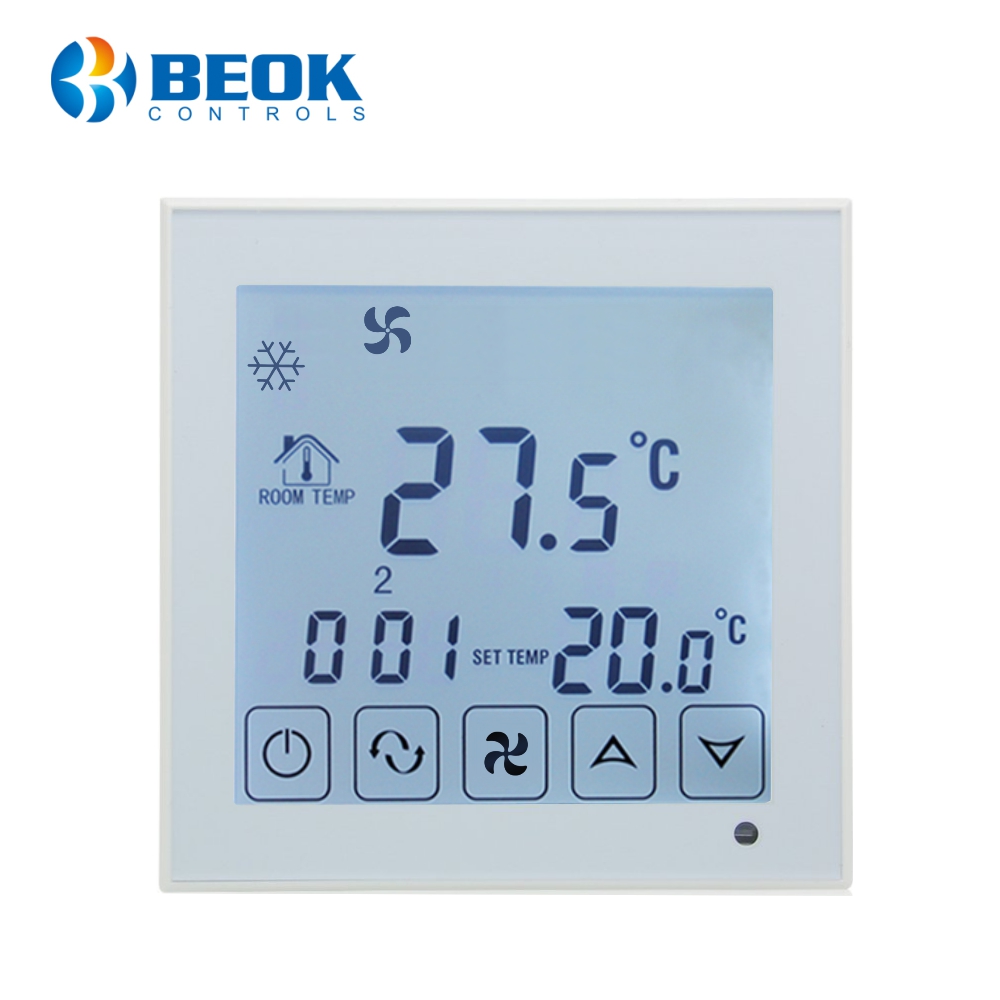 Oferte la Termostat cu fir pentru aer conditionat BeOk TDS23-AC2, Compatibil cu sisteme HVAC