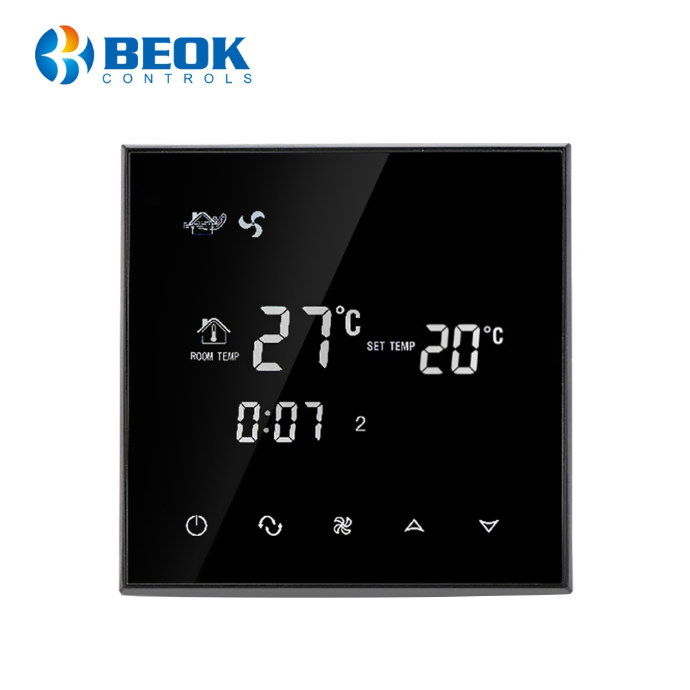 Oferte la Termostat cu fir pentru aer conditionat BeOk TGT70-AC2, Compatibil cu sisteme HVAC