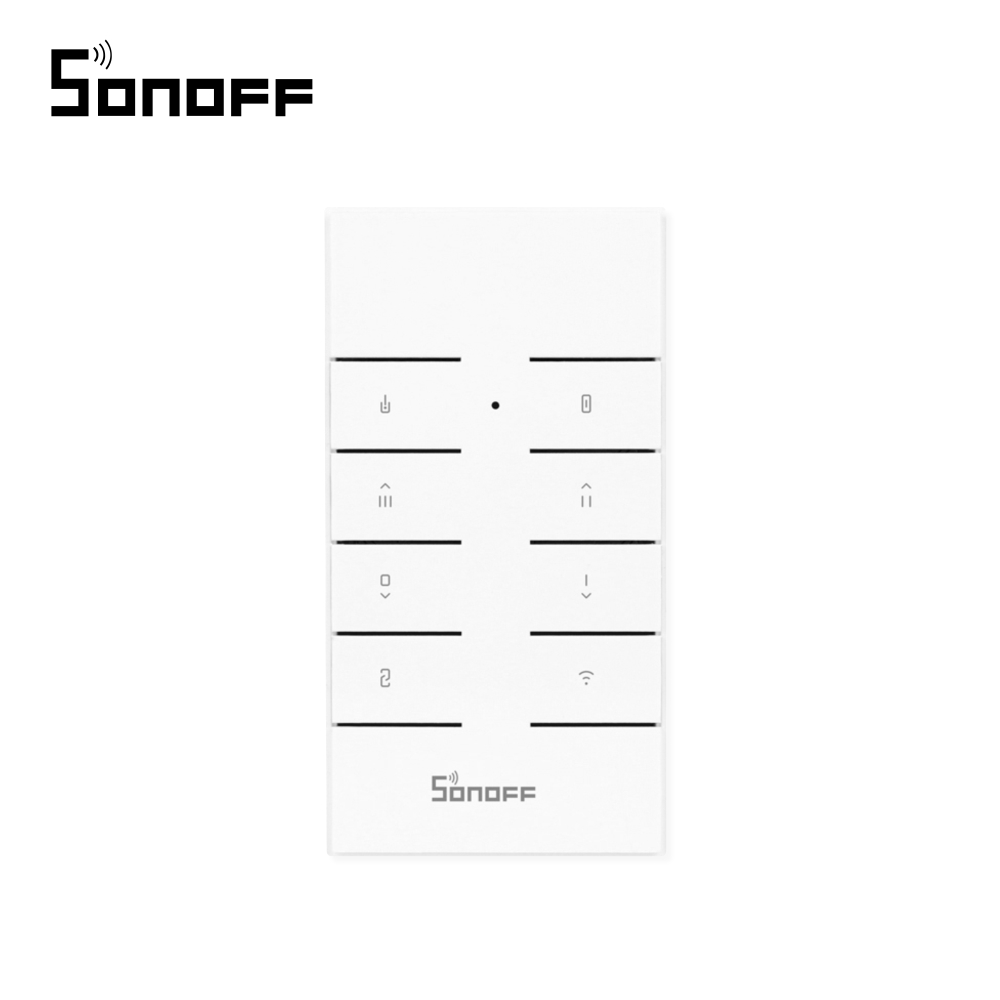 Oferte la Telecomanda RF Sonoff RM433 cu Functie Sincronizare Wi-Fi, Reglaj intensitate lumini, Reglaj viteza ventilator