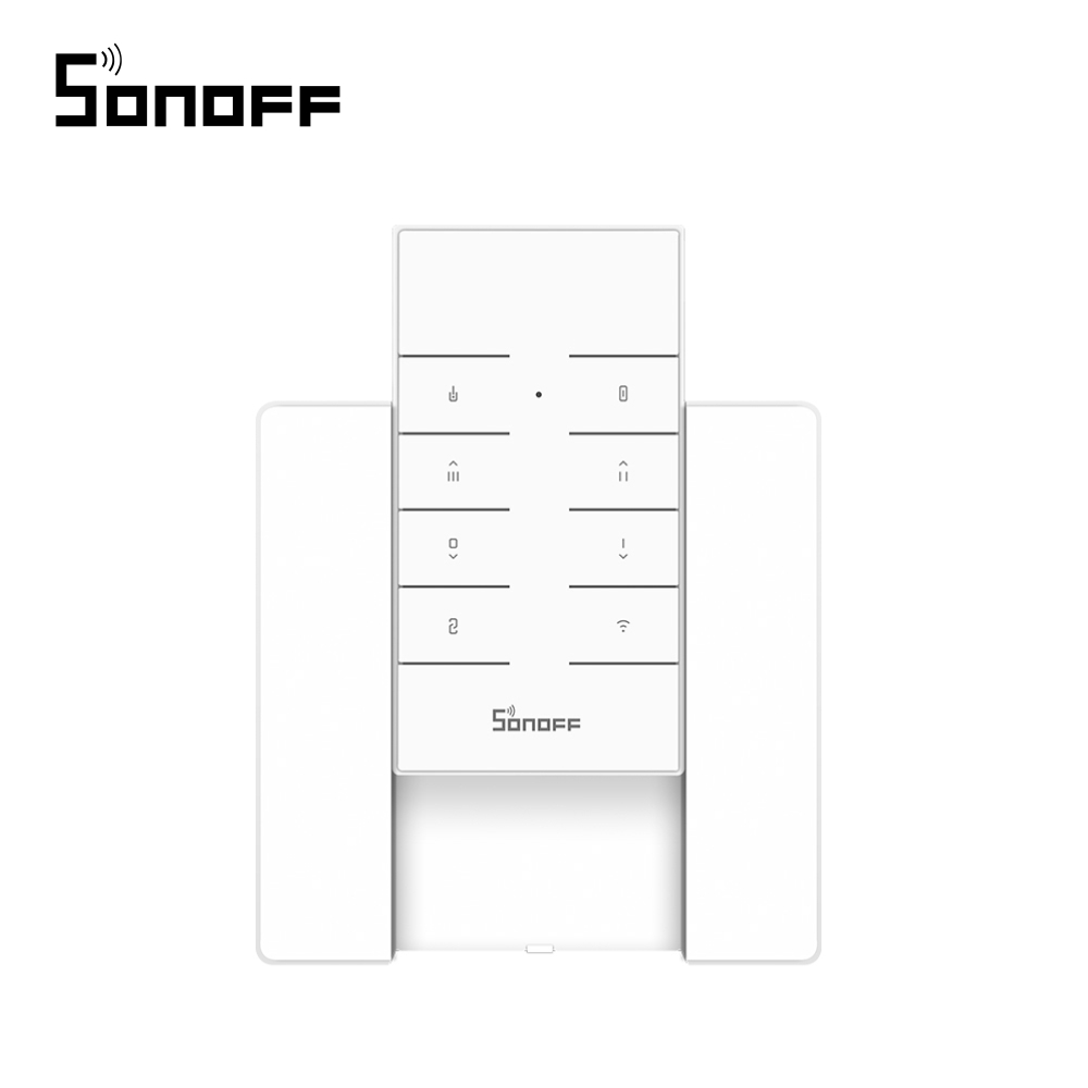 Oferte la Pachet Suport perete + Telecomanda RF Sonoff RM433 cu Functie Sincronizare Wi-Fi, Reglaj intensitate lumini, Reglaj viteza ventilator