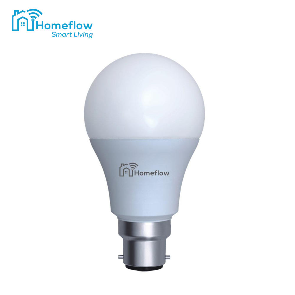 Oferte la Bec inteligent LED Wireless Homeflow B-5005, B22, 9W (60W), 806lm, dimabil, lumina calda/ rece, Control de pe telefonul mobil