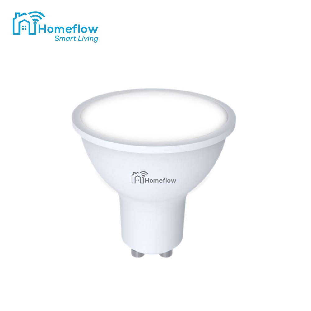 Oferte la Bec inteligent LED Wireless Homeflow B-5002, GU10, 5W (35W), 300lm, dimabil, lumina calda/ rece, Control de pe telefonul mobil