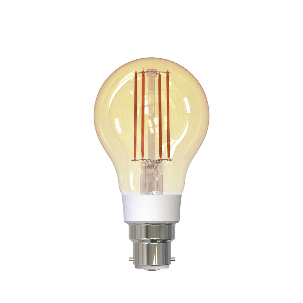 Oferte la Bec inteligent LED Wireless Homeflow B-5008, B22, 5.5W (40W), 500lm, dimabil, filament, lumina calda, Control de pe telefonul mobil