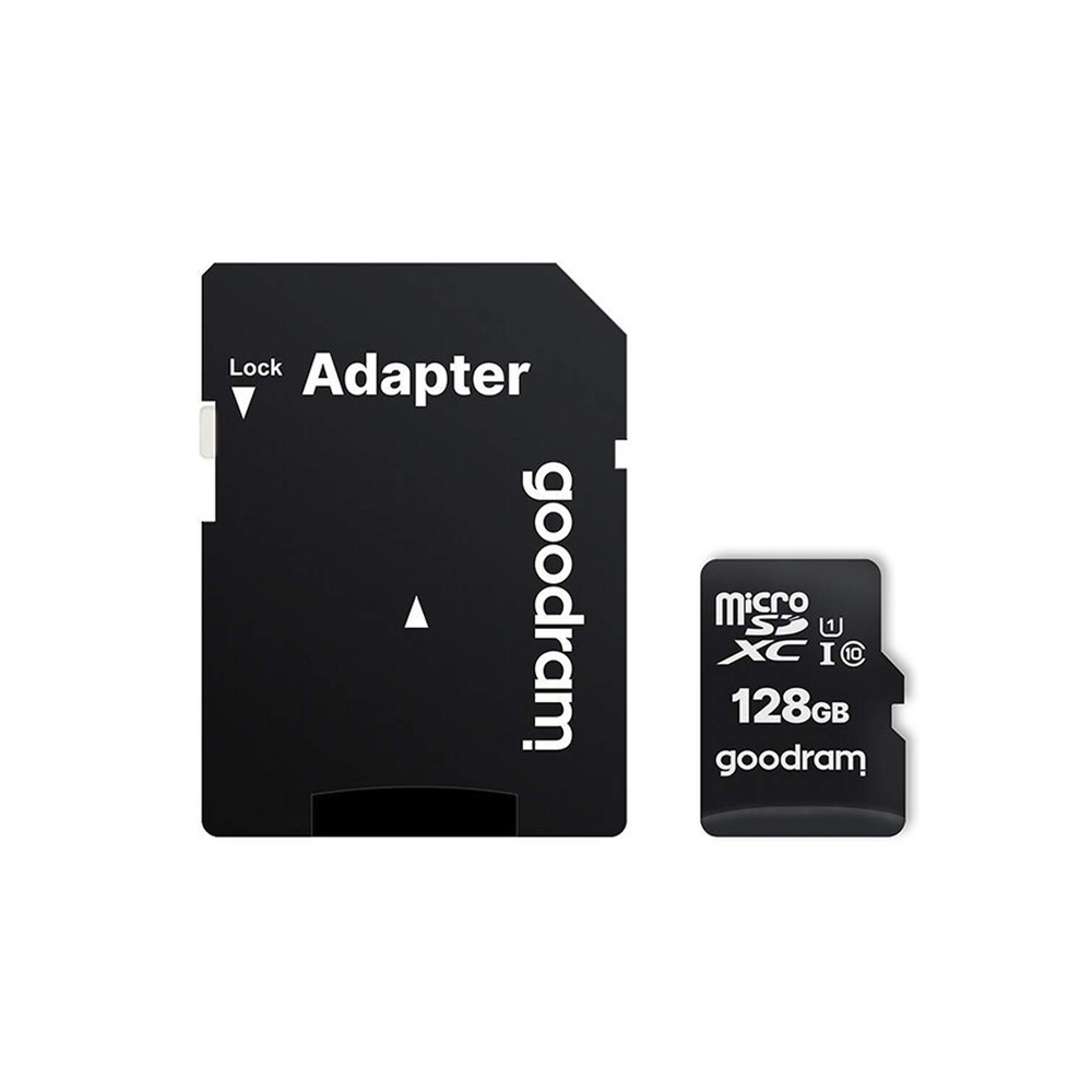 Oferte la Card de memorie MicroSDXC + Adaptor SD, GOODRAM M1AA-1280R12, 128 GB, Memorie interna USH-I