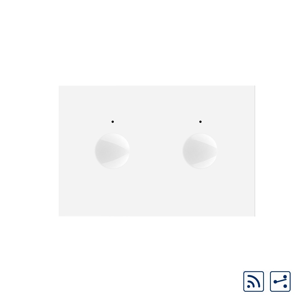 Oferte la Modul intrerupator dublu cap scara / cruce wireless cu touch Livolo standard Italian, Serie noua