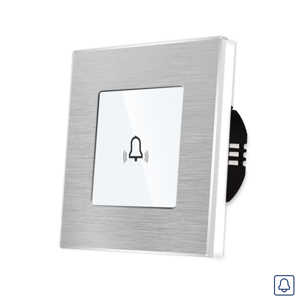 Oferte la Buton Sonerie cu Touch, cu Revenire, din Sticla si Rama de Aluminiu LUXION
