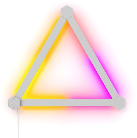 Oferte la Kit extensie 3 panouri pentru Nanoleaf Lines Expansion Pack, Wi-Fi, Senzor muzica, Control vocal
