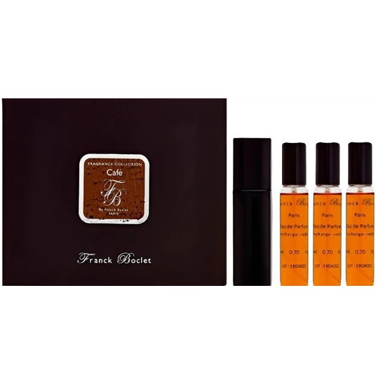 Oferte la Set Cadou Franck Boclet Cashmere Apa de Parfum, Unisex (Continut set: 4 x 20 ml Apa de Parfum)