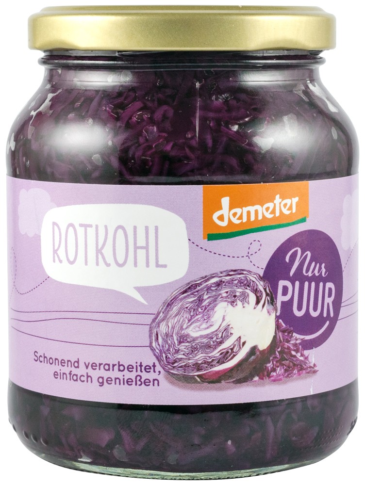 Oferte la Varza rosie bio si demeter, 350g Nur Puur