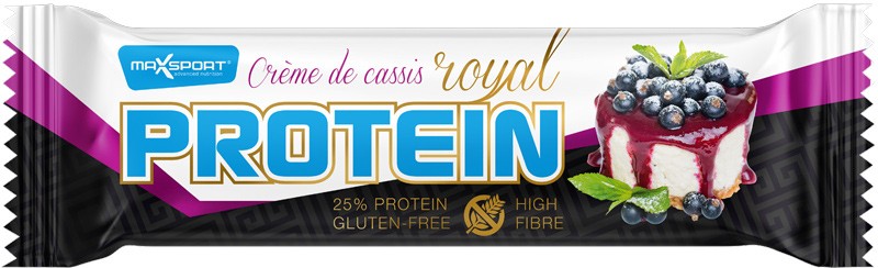 Oferte la Baton proteic in invelis alb cu aroma de coacaze negre, 60g Max Sport